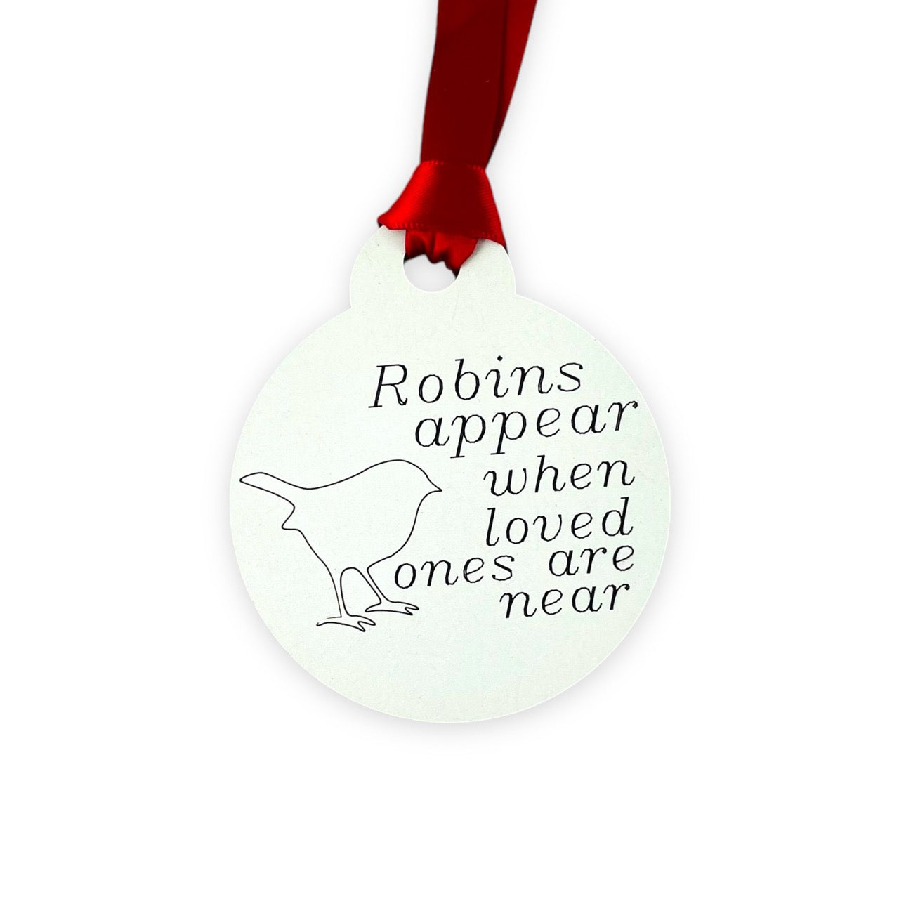 Robin's Appear When Loved Ones are Near - Wooden Bauble