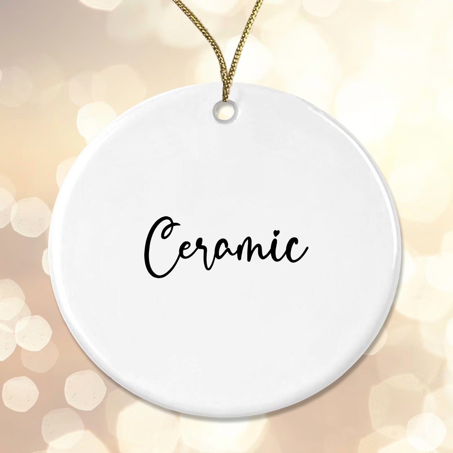 Personalised Gonk Family Christmas Bauble Ceramic - 2 Children Names + Surname