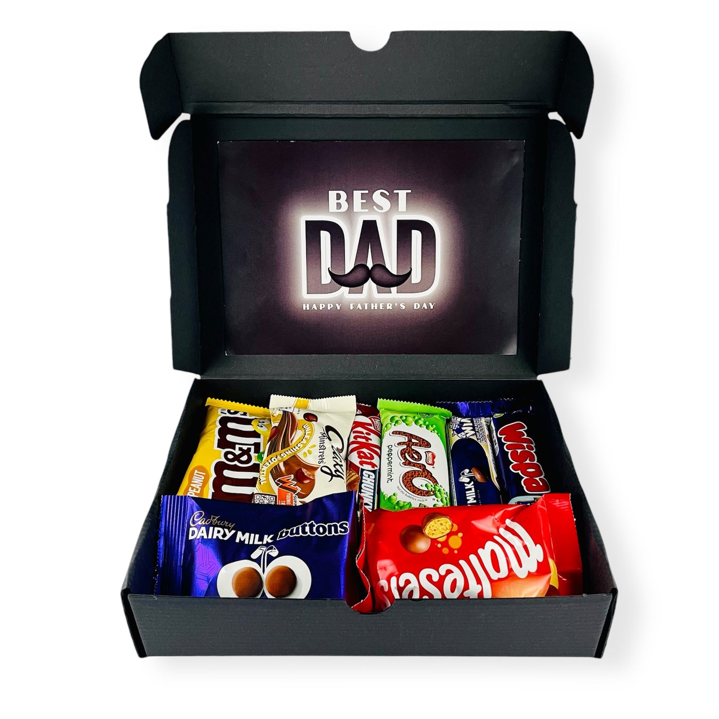 Luxury Father's Day Chocolate Hamper Gift - 20 FULL SIZE Chocolate Bars - Fathers day Gift Box - Dad Grandad Grandpa Step Dad Gift
