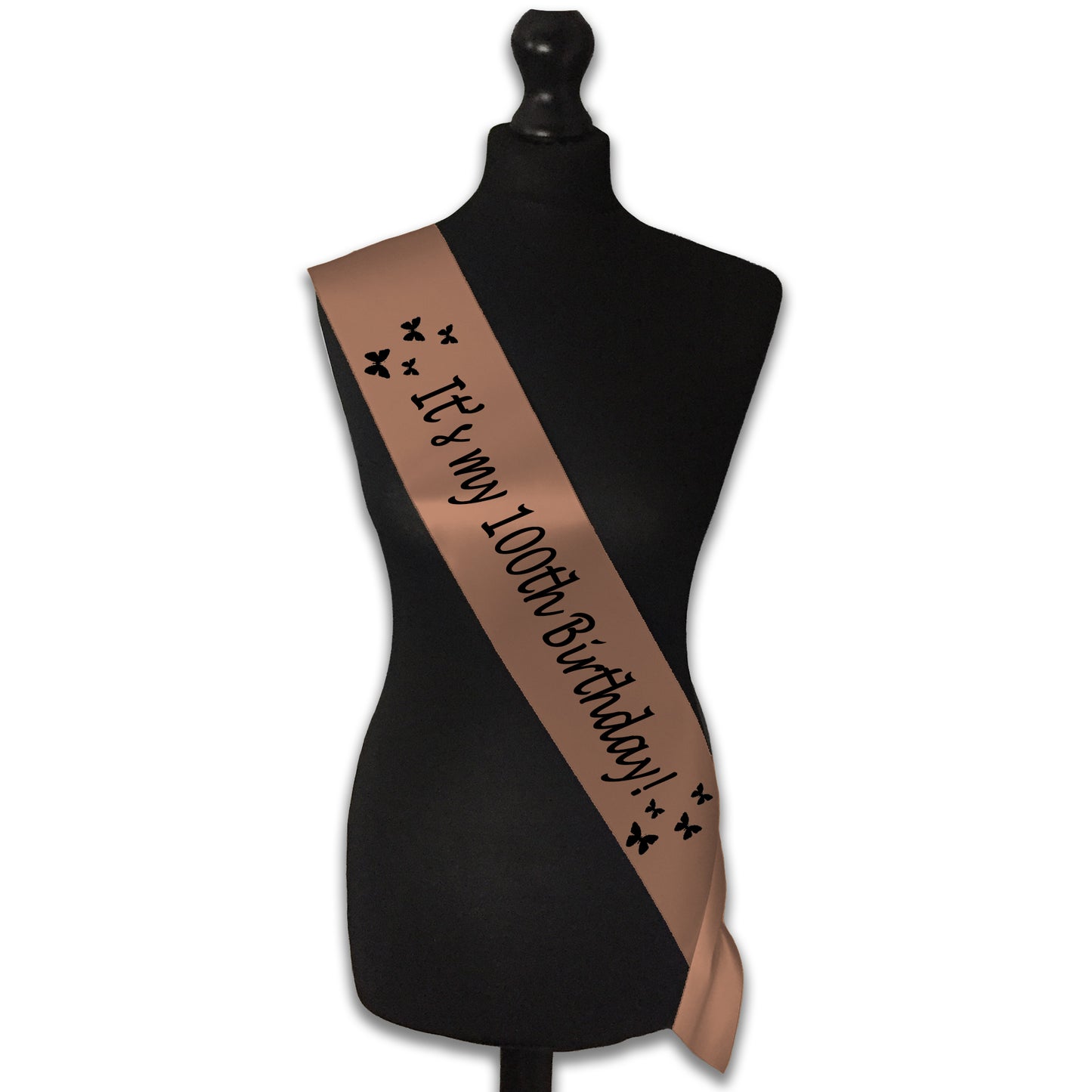 It's My 100th Birthday Sash - 100th Birthday Party - Happy 100th Birthday - Century Birthday - Choose from many colours
