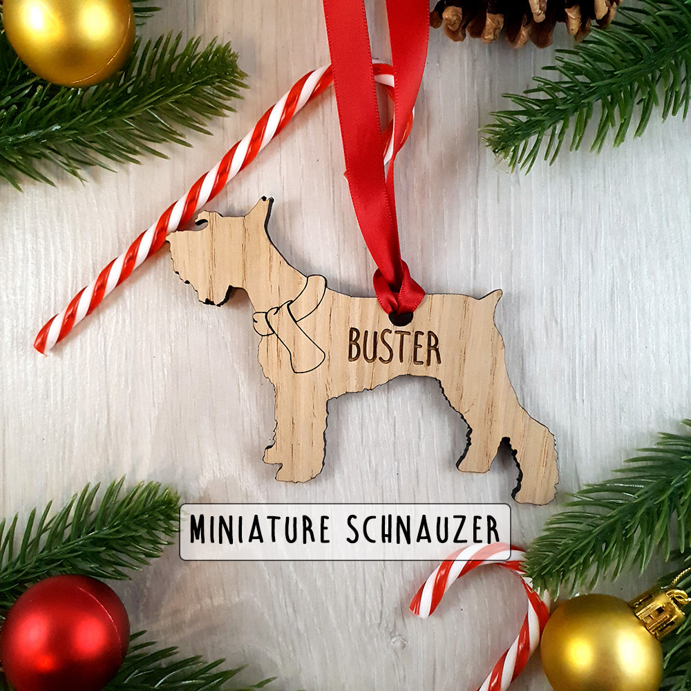 Personalised Dog Christmas Tree Decoration - Over 80+ Breeds!