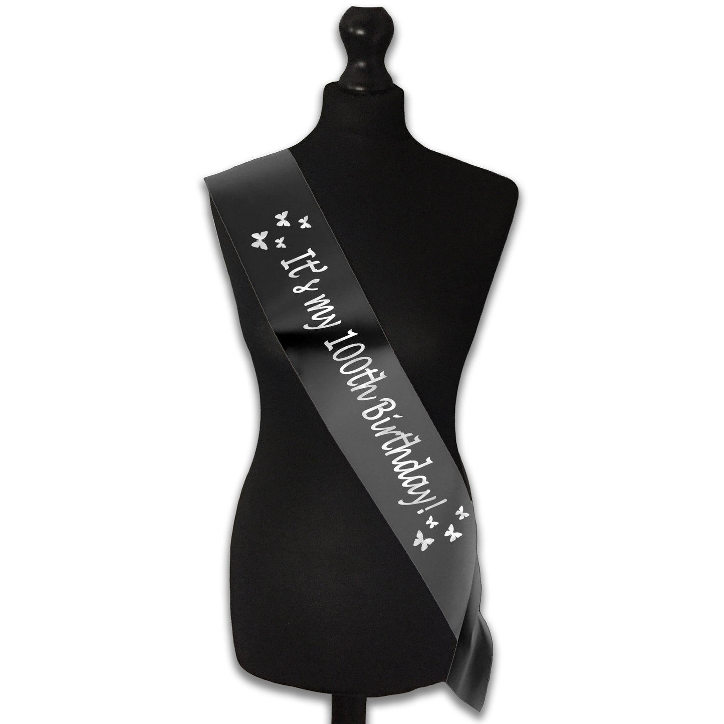 It's My 100th Birthday Sash - 100th Birthday Party - Happy 100th Birthday - Century Birthday - Choose from many colours