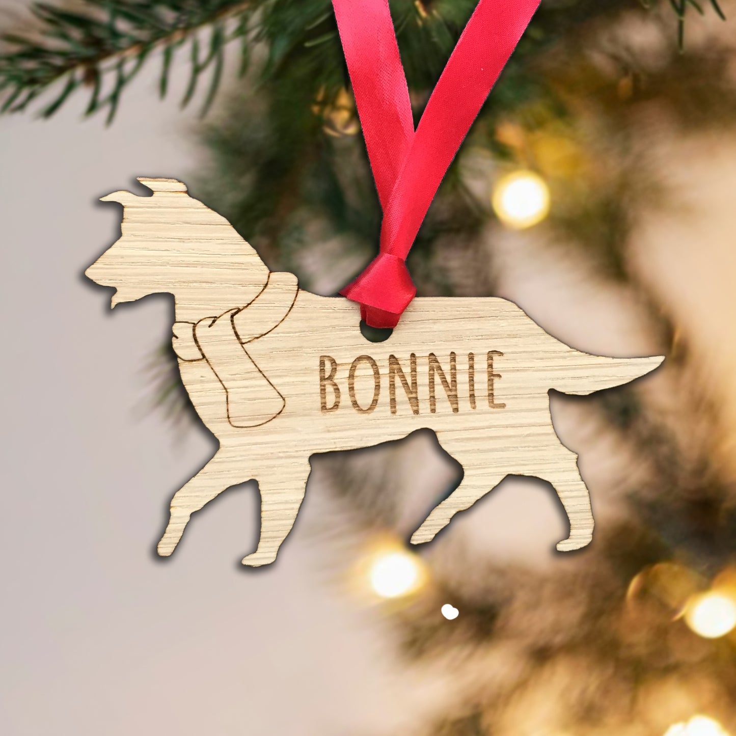 Personalised Dog Christmas Tree Decoration - Over 85+ Breeds!