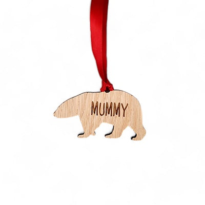 Personalised Polar Bear (Medium) Christmas Tree Decoration