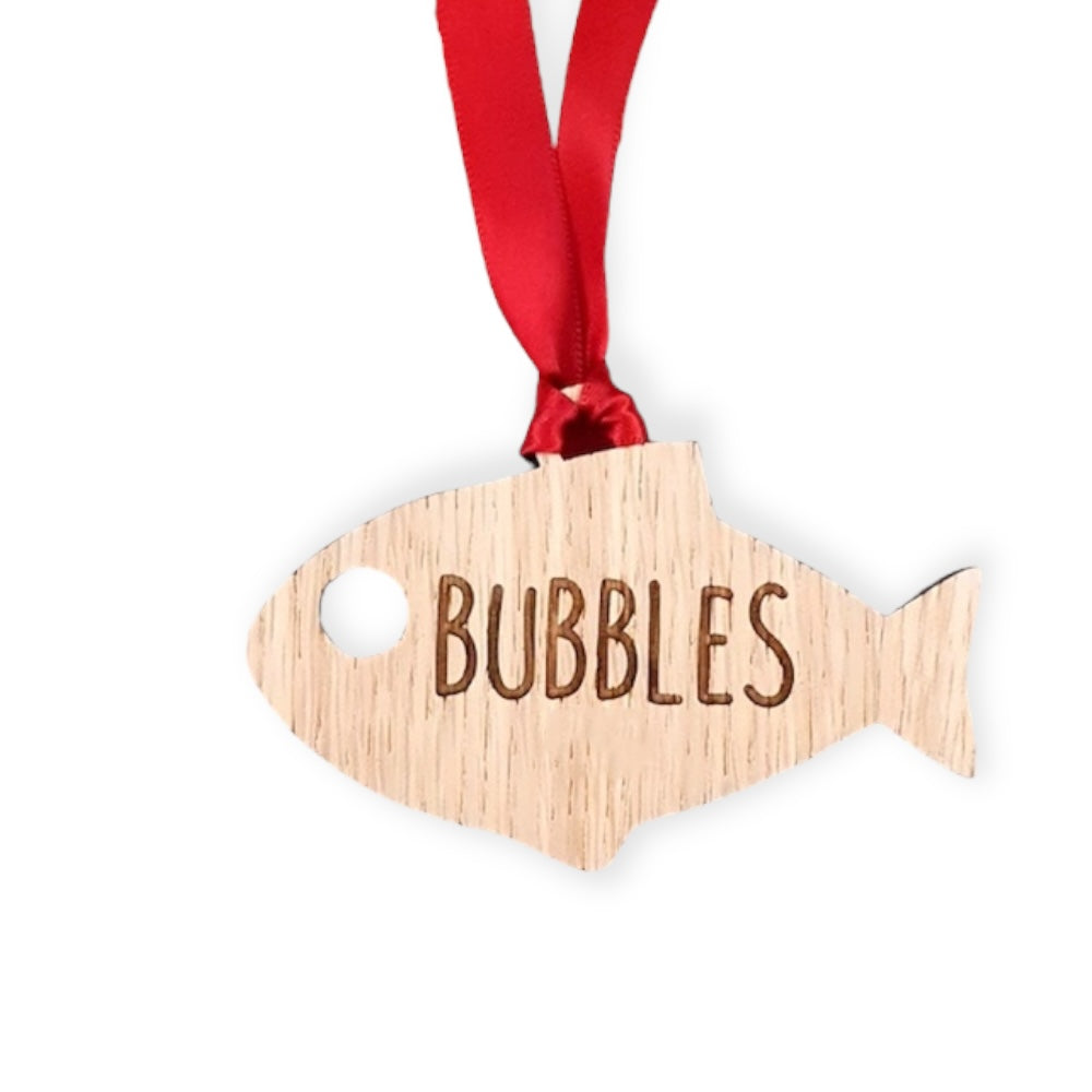 Personalised Fish Christmas Tree Decoration