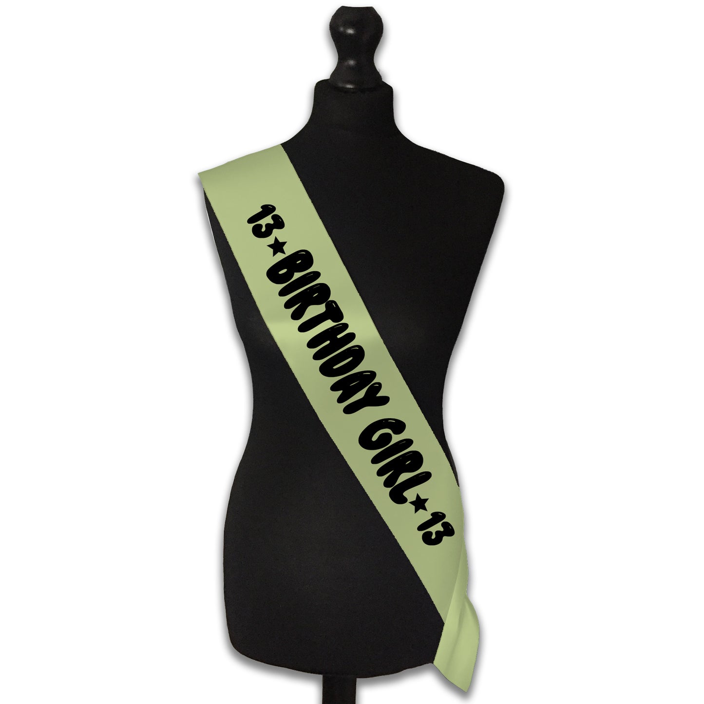 Birthday Girl 13 - 13th Birthday Sash - 13th Birthday Party - Happy Thirteenth Birthday - Teenager Today - Choose from many colours