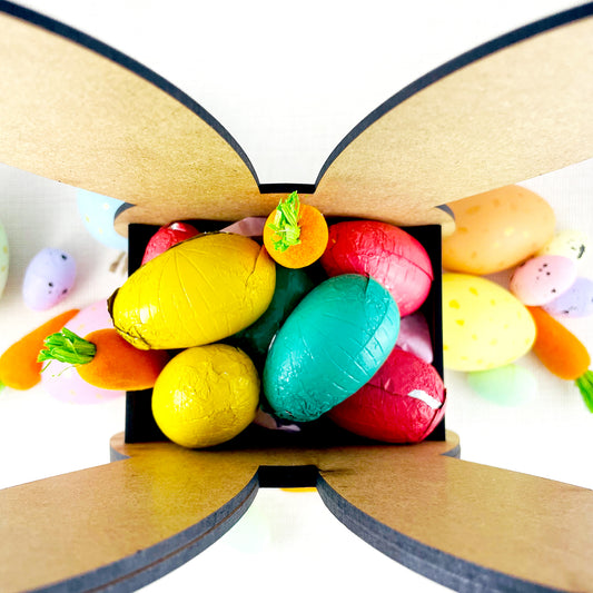 Personalised Easter Egg Bunny Box Basket - Easter Gift for Kids - Easter Egg Hunt
