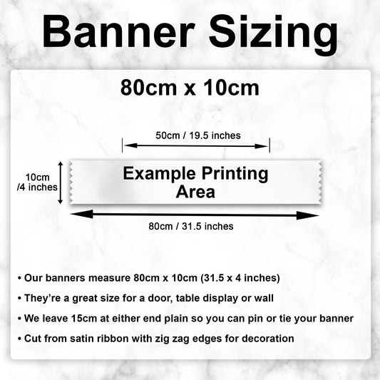 Personalised Banner - 80cm - Purple