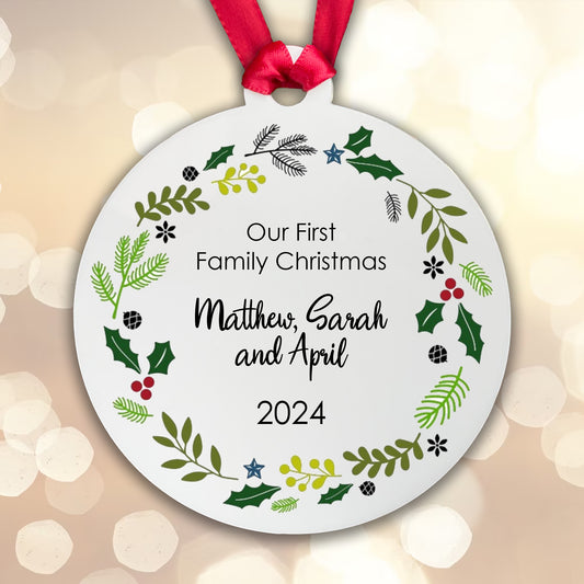 First Family Christmas Bauble