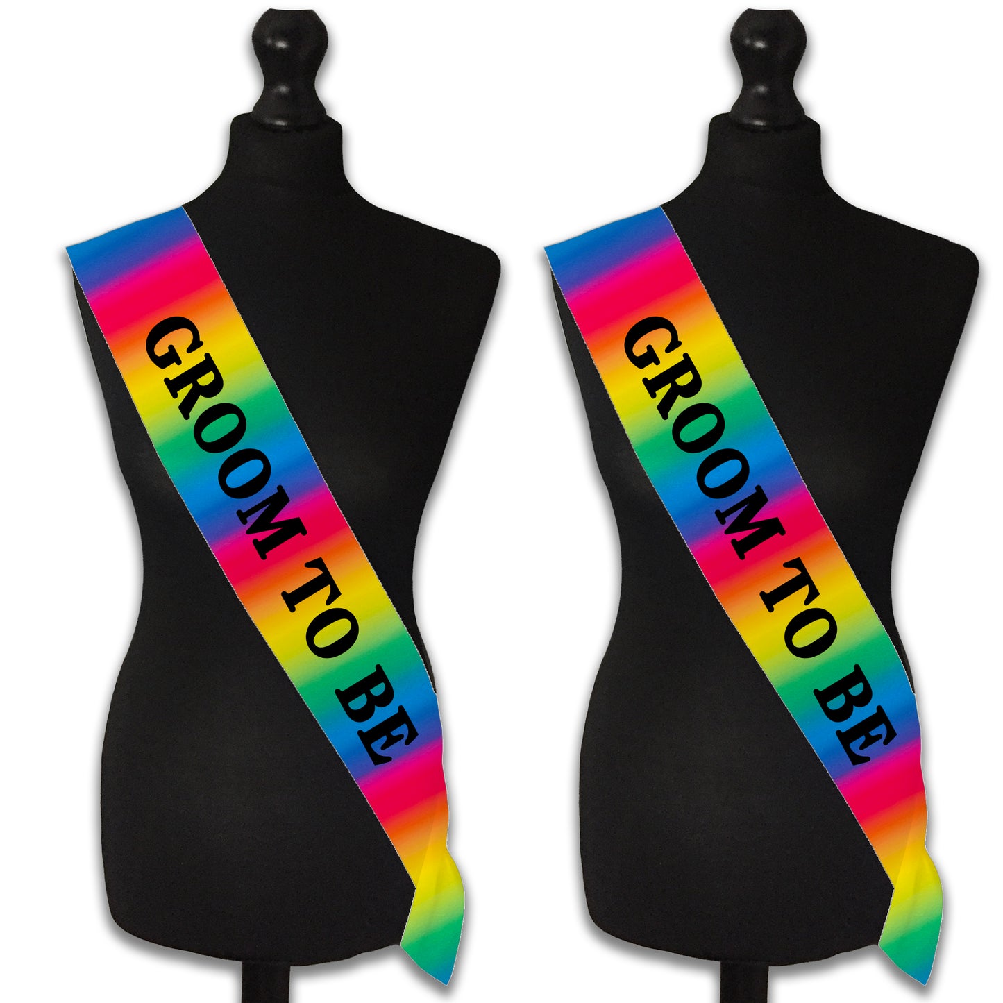 Rainbow Groom to Be Sash - Stag Sash - LGBTQ+ Wedding Sash - Pride Wedding Accessories - Stag Do Sash