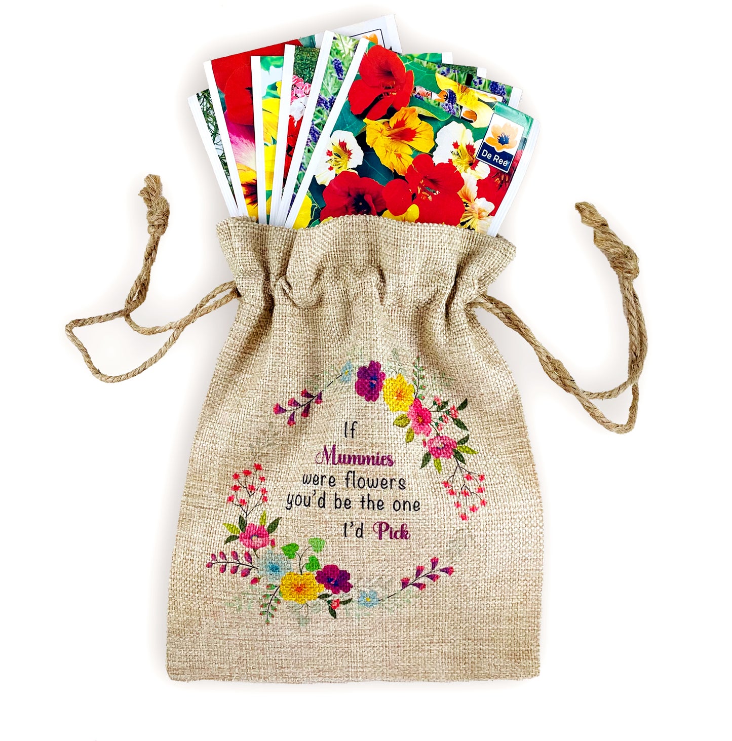 Mummy Gift Flower Seed Bag - If Mummies were Flowers You'd be The one I'd Pick - Gardening Gift