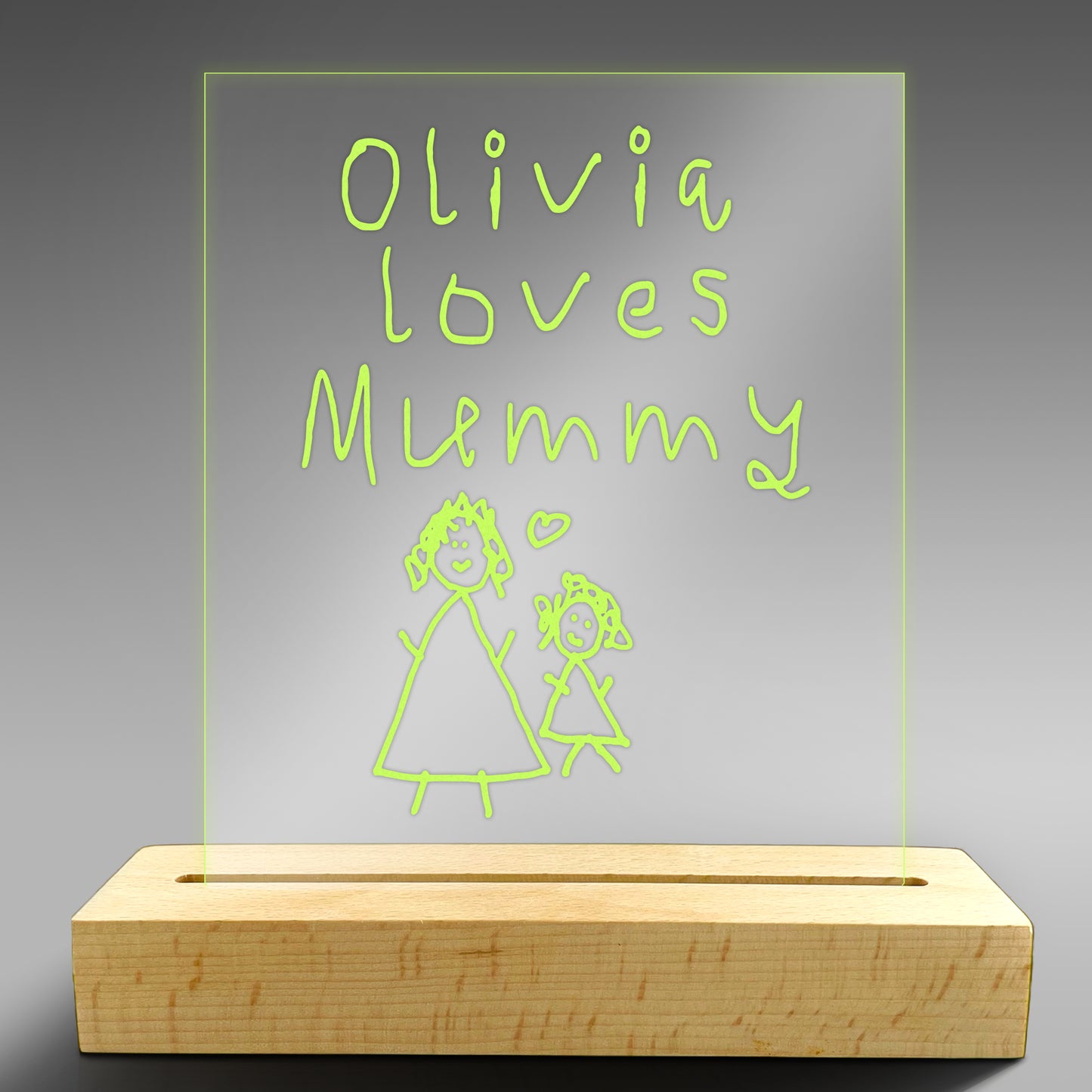 Personalised Mother's Day Acrylic Light - Colour