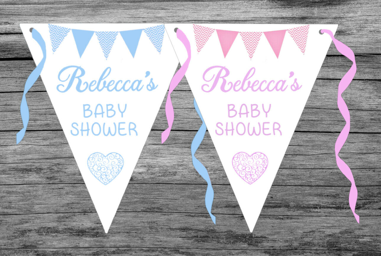 Baby Shower Heart Bunting