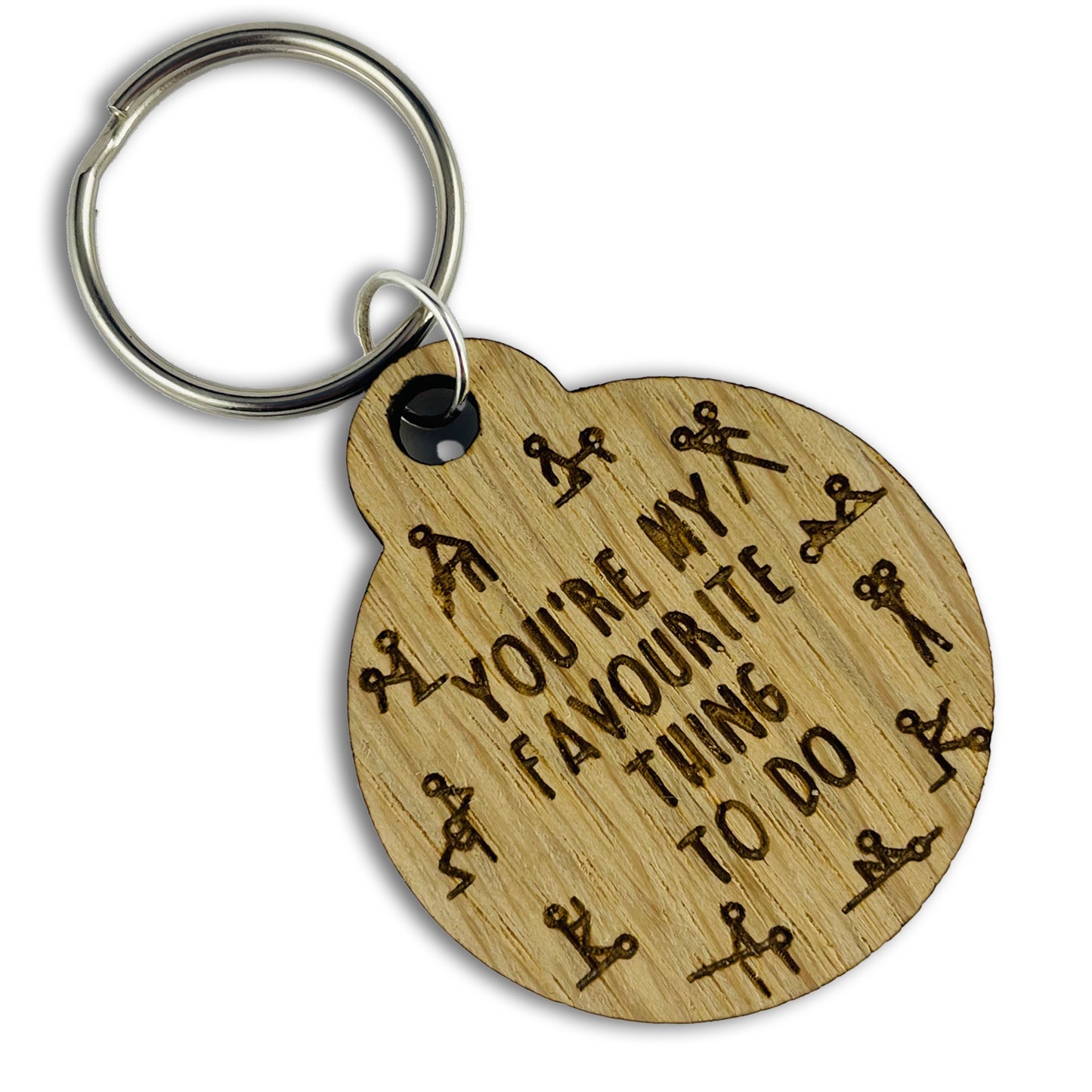 You're My Favourite Thing To Do Keyring - Valentines, Birthday, Anniversary, Kama Sutra