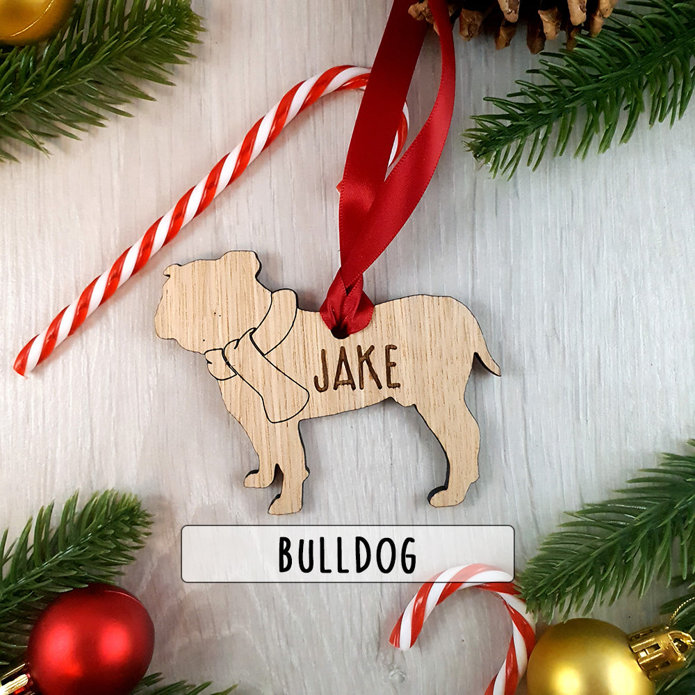 Personalised Dog Christmas Tree Decoration - Over 80+ Breeds!