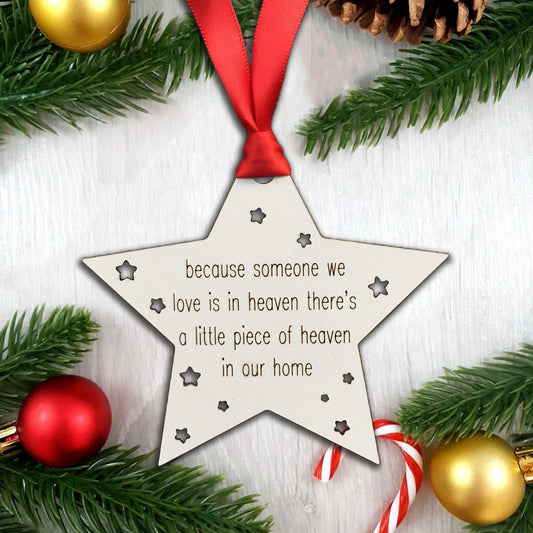 Heaven Star Bauble - Wooden Christmas Tree Decoration