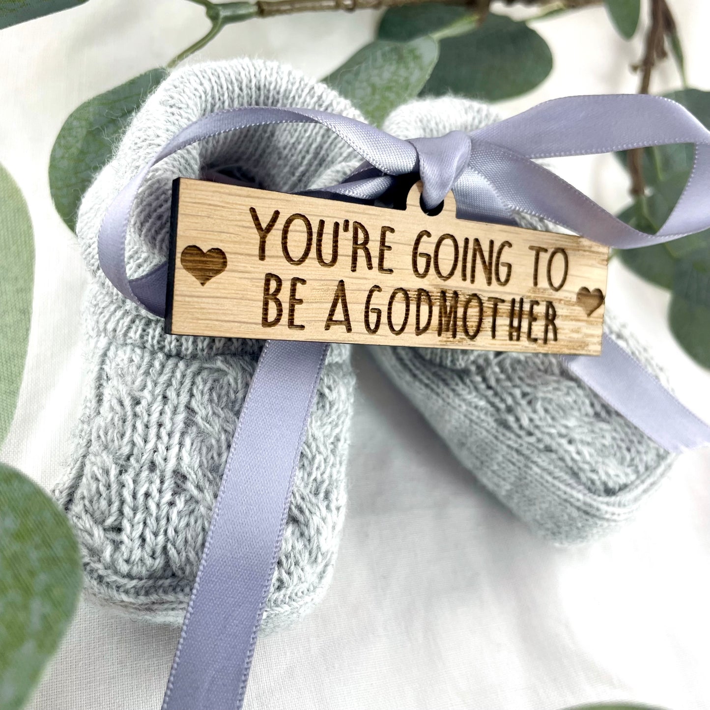 Guess What' Booties - Grey & Gift Boxed - "You're Going to Be..." - Amazon Customisation