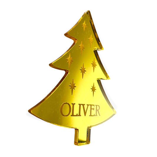 Personalised Christmas Tree Place Name Decoration - Add any name!