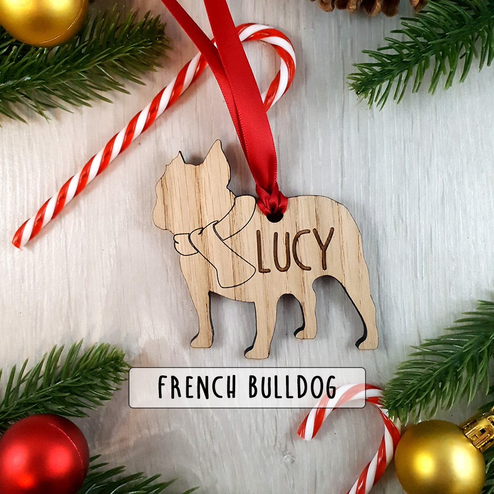 Personalised Dog Christmas Tree Decoration - Over 80+ Breeds!