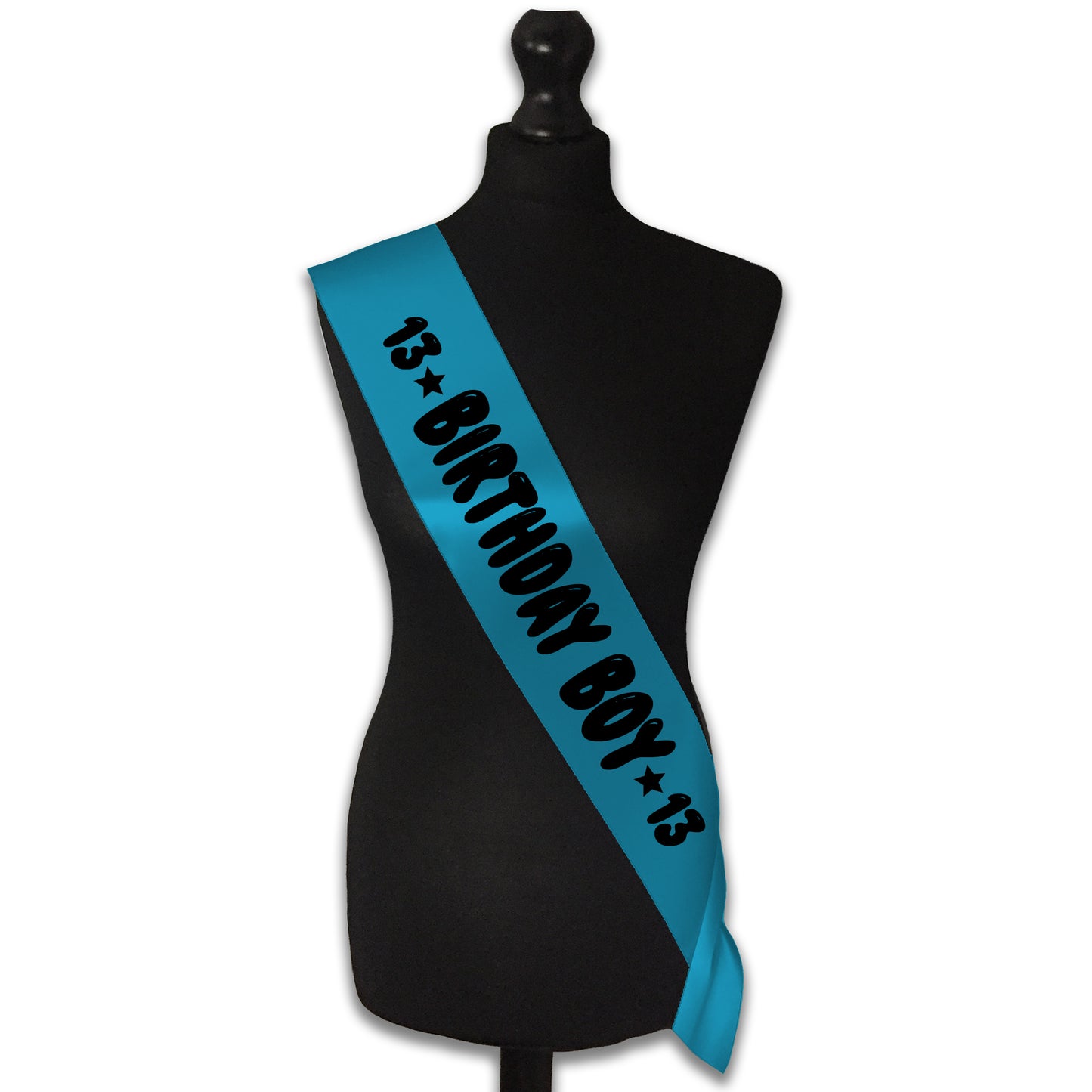 Birthday Boy 13 - 13th Birthday Sash - 13th Birthday Party - Happy Thirteenth Birthday - Teenager Today - Choose from many colours