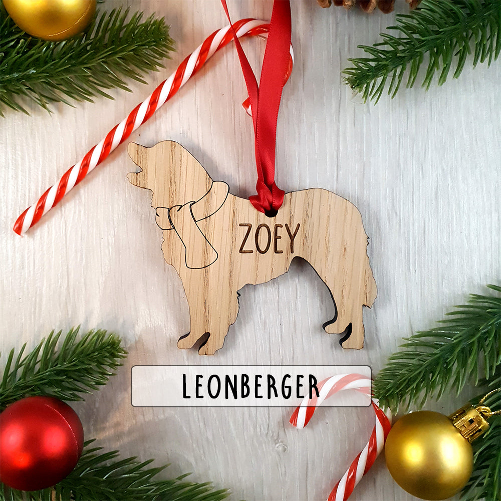 Personalised Dog Christmas Tree Decoration - Over 80+ Breeds!