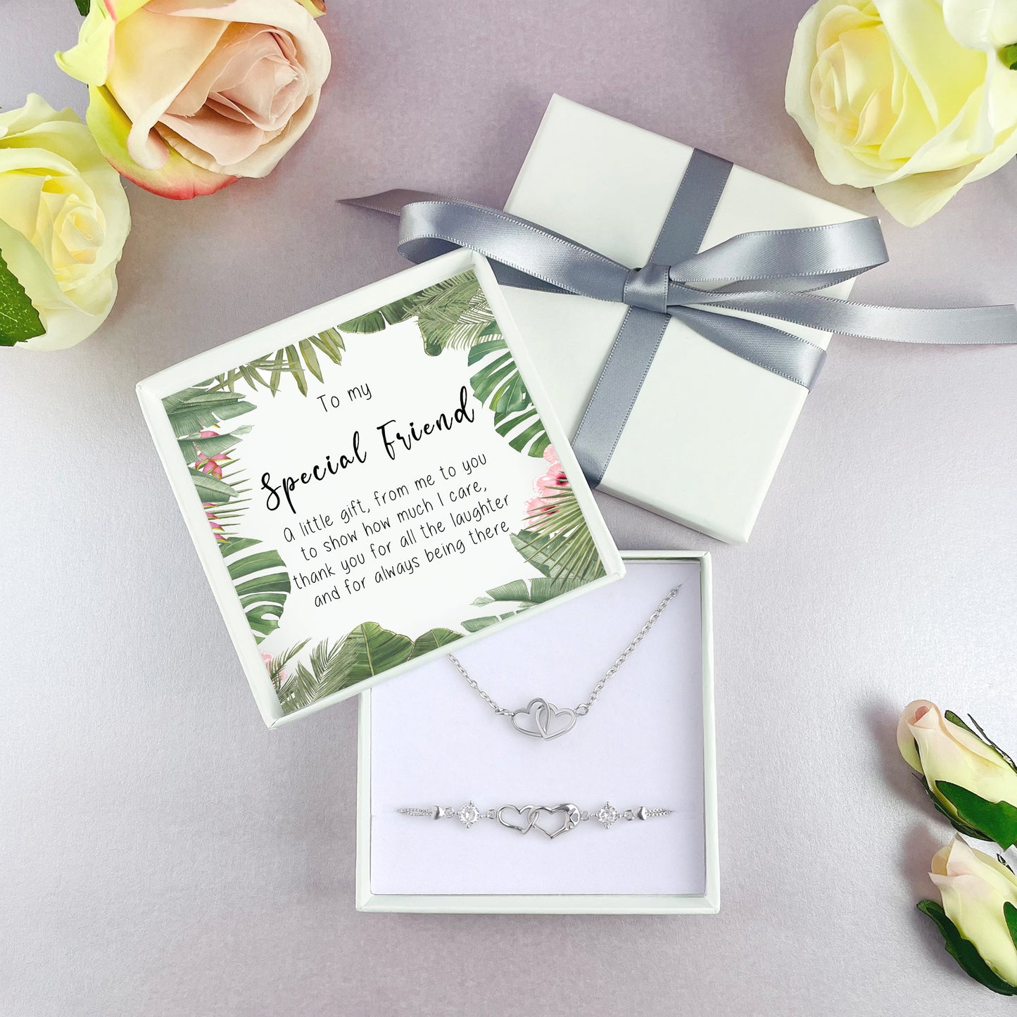 Special Friend Jewellery Set - Bracelet & Necklace