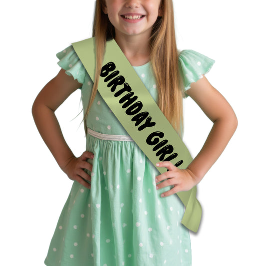 Birthday Girl! - Happy Birthday Sash - Kids Birthday Party Gift - Gifts For Her - Choose from many colours