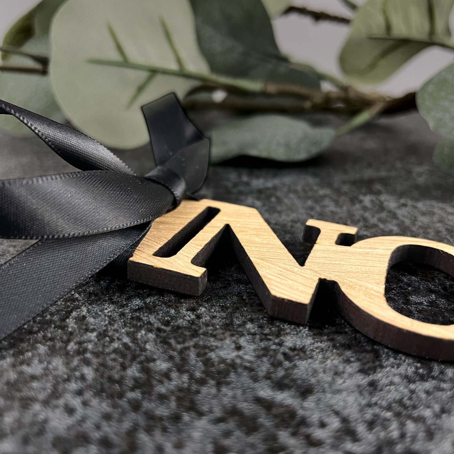 Nothing Joke Gift Wooden Plaque with Black Ribbon