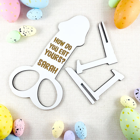 Personalised Willy 'How do you eat yours' Easter Egg Gift