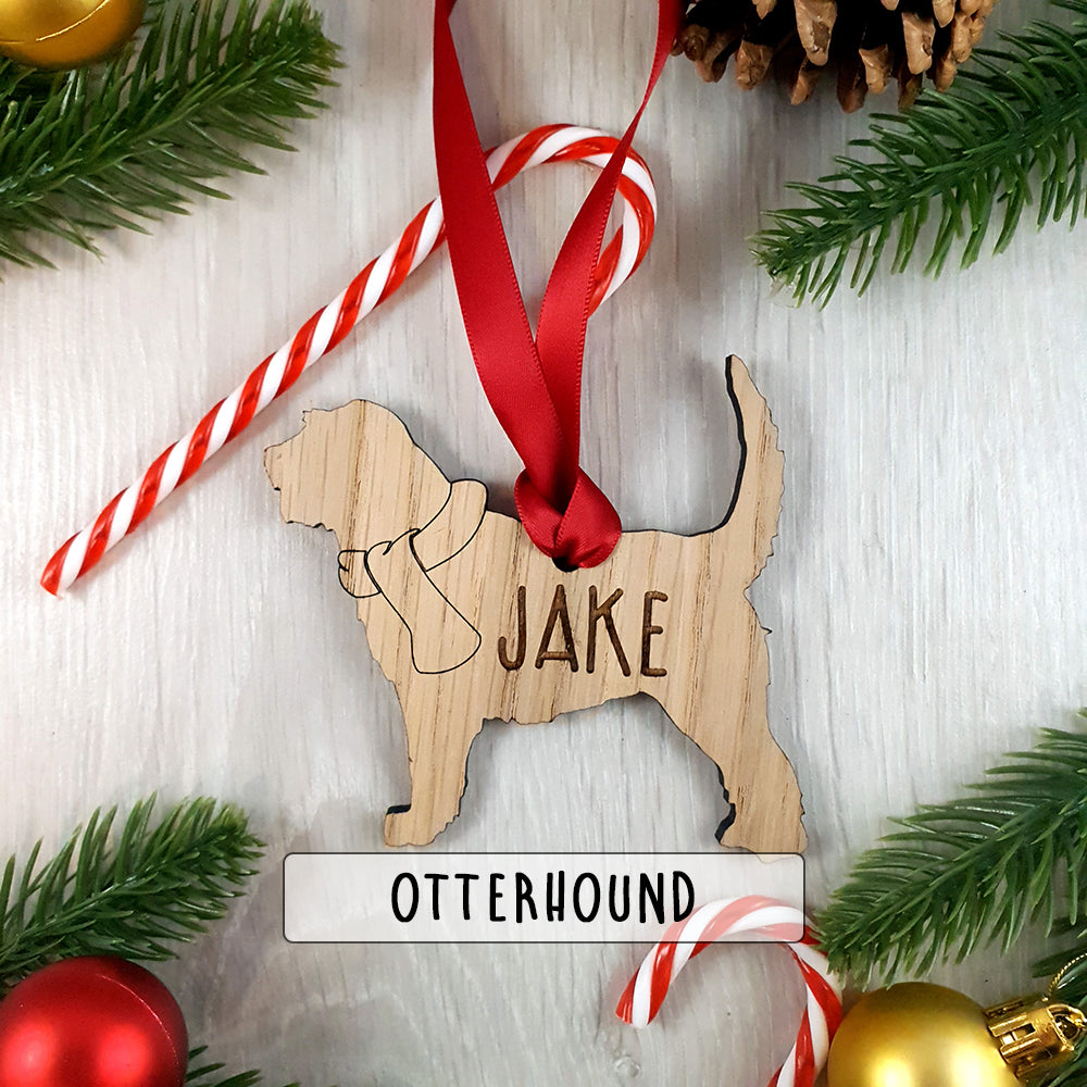 Personalised Dog Christmas Tree Decoration - Over 80+ Breeds!