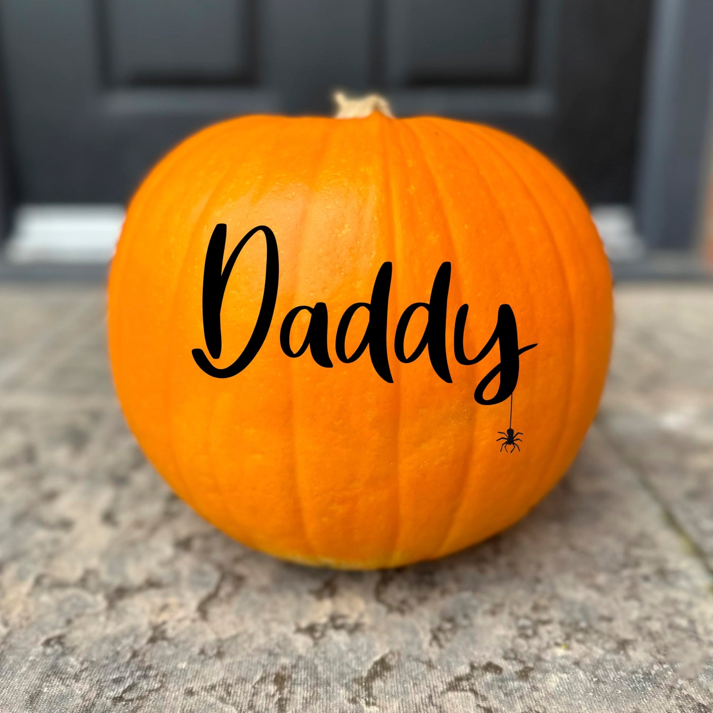 Personalised Name Halloween Pumpkin Sticker Family