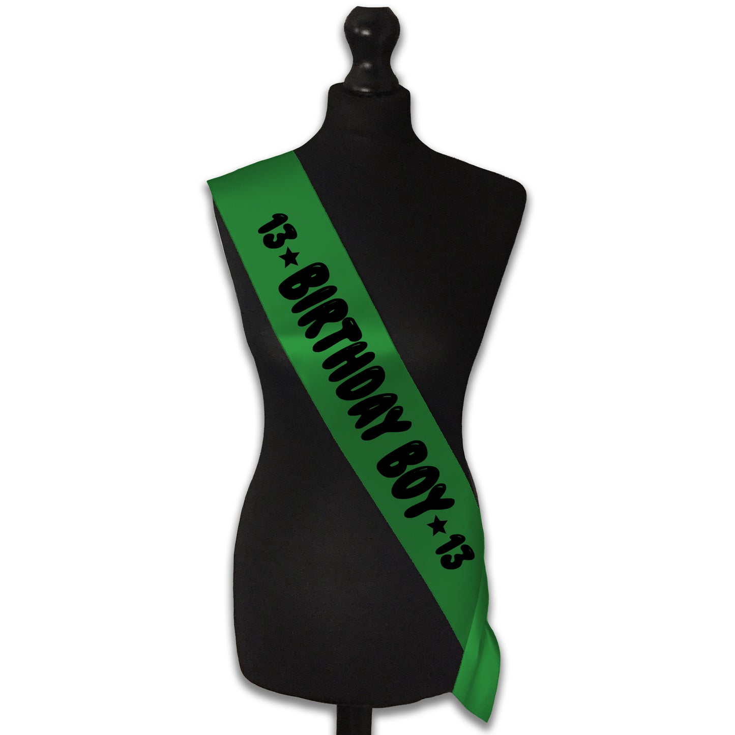 Birthday Boy 13 - 13th Birthday Sash - 13th Birthday Party - Happy Thirteenth Birthday - Teenager Today - Choose from many colours
