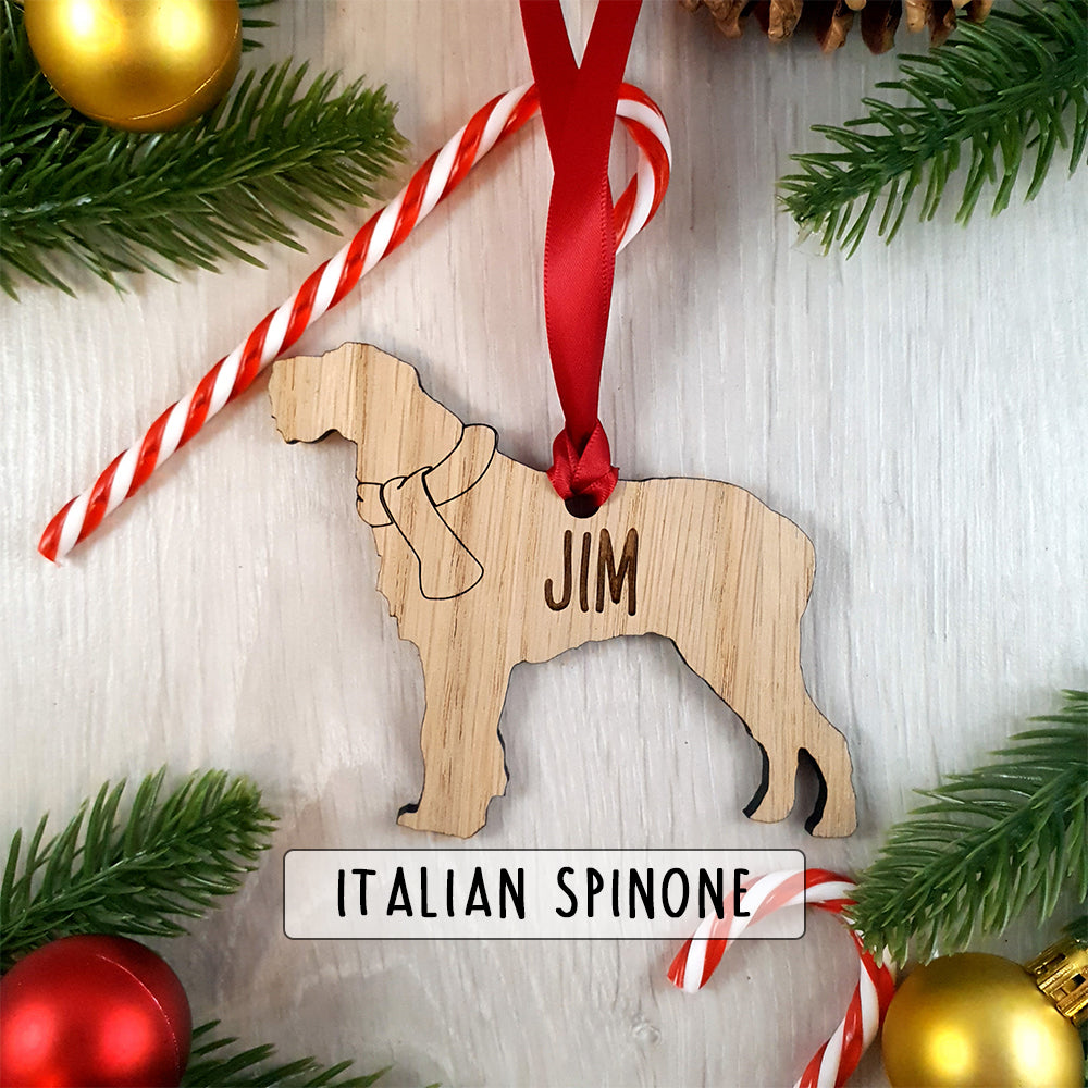 Personalised Dog Christmas Tree Decoration - Over 80+ Breeds!