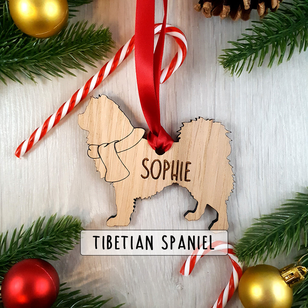 Personalised Dog Christmas Tree Decoration - Over 80+ Breeds!