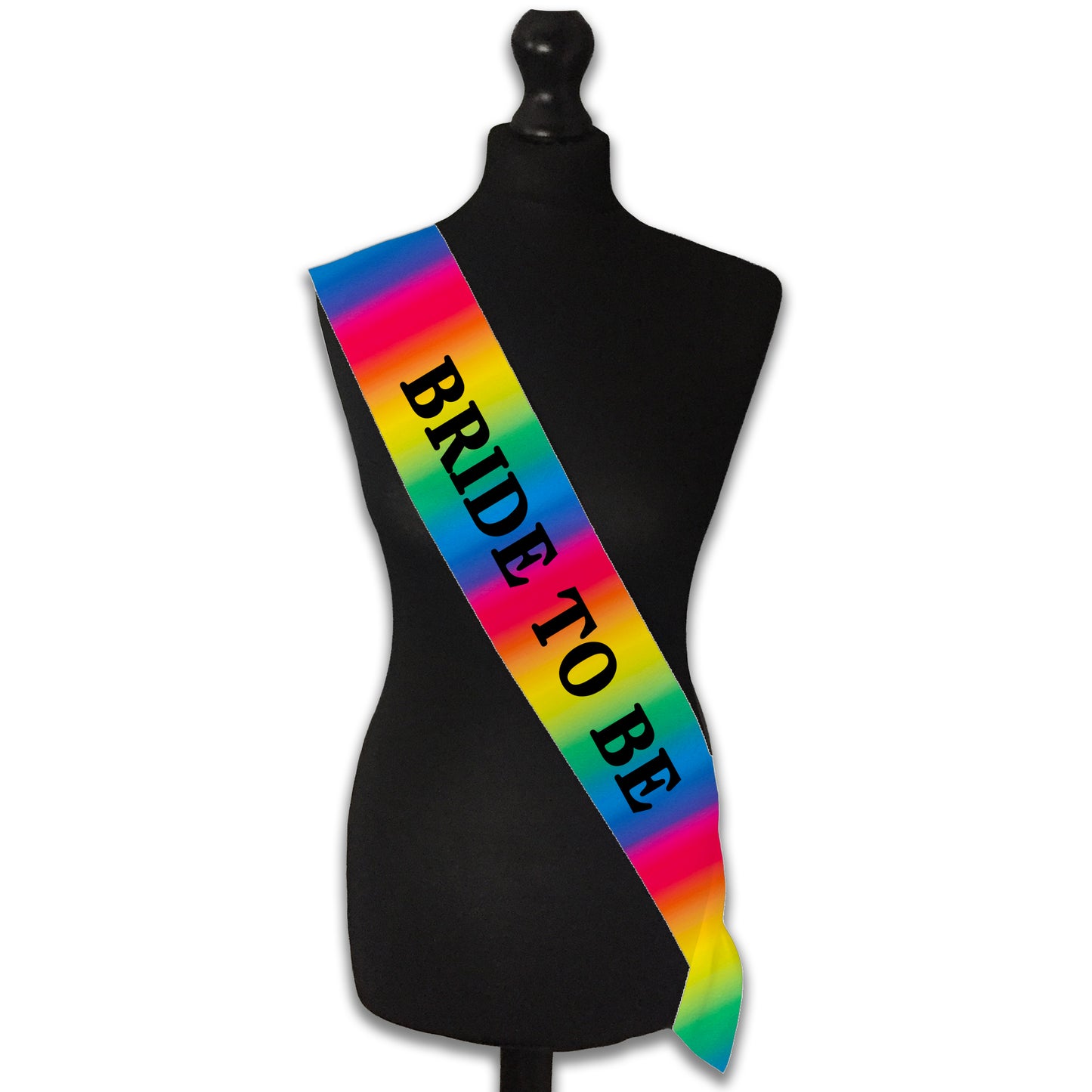 Rainbow Bride to Be Sash - LGBTQ+ Wedding Sash - Pride Wedding Accessories - Hen Do Sash