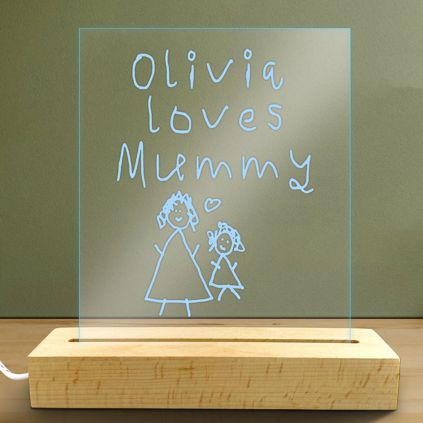 Personalised Mother's Day Acrylic Light - Colour