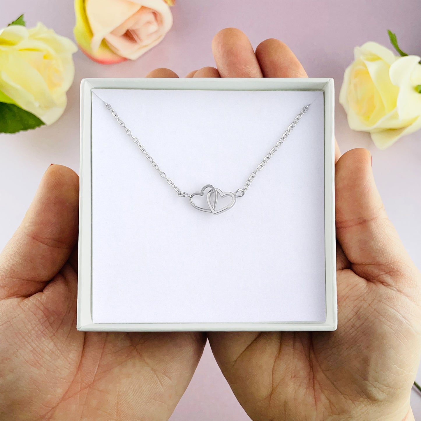 Personalised Girlfriend Jewellery Gift Box Set - Bracelet & Necklace - Perfect for Valentines, Anniversary, Birthday, Christmas, Thank you