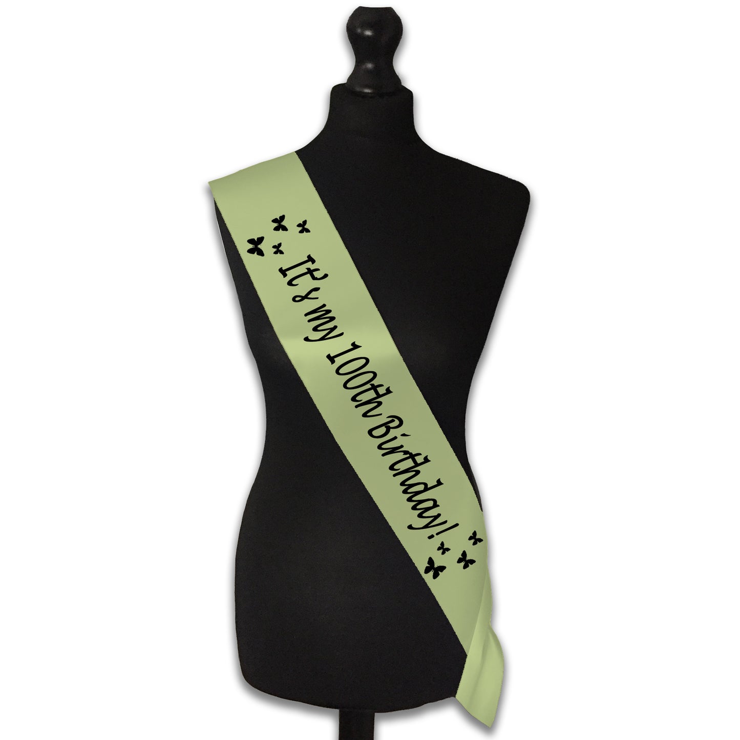 It's My 100th Birthday Sash - 100th Birthday Party - Happy 100th Birthday - Century Birthday - Choose from many colours