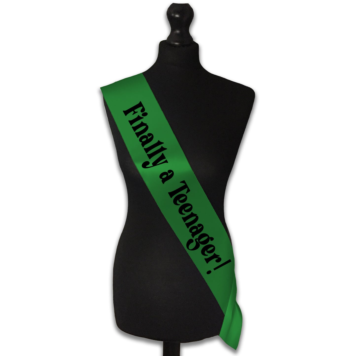 Finally a Teenager! 13th Birthday Sash - 13th Birthday Party - Happy Thirteenth Birthday - Teenager Today - Choose from many colours