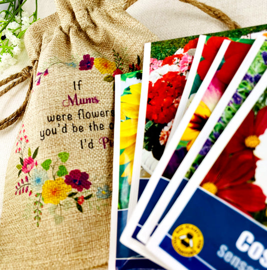 Mum Gift Flower Seed Bag - If Mums were Flowers You'd be The one I'd Pick - Gardening Gift