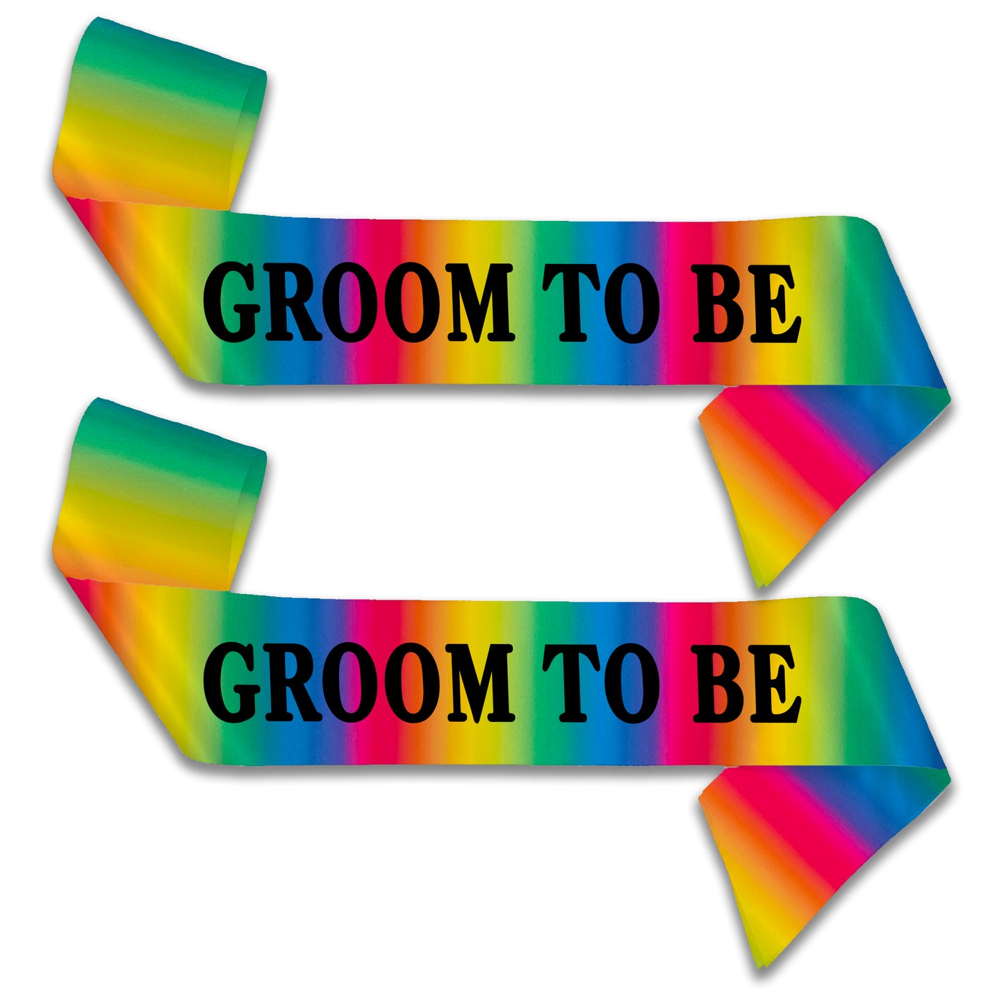 Rainbow Groom to Be Sash - Stag Sash - LGBTQ+ Wedding Sash - Pride Wedding Accessories - Stag Do Sash