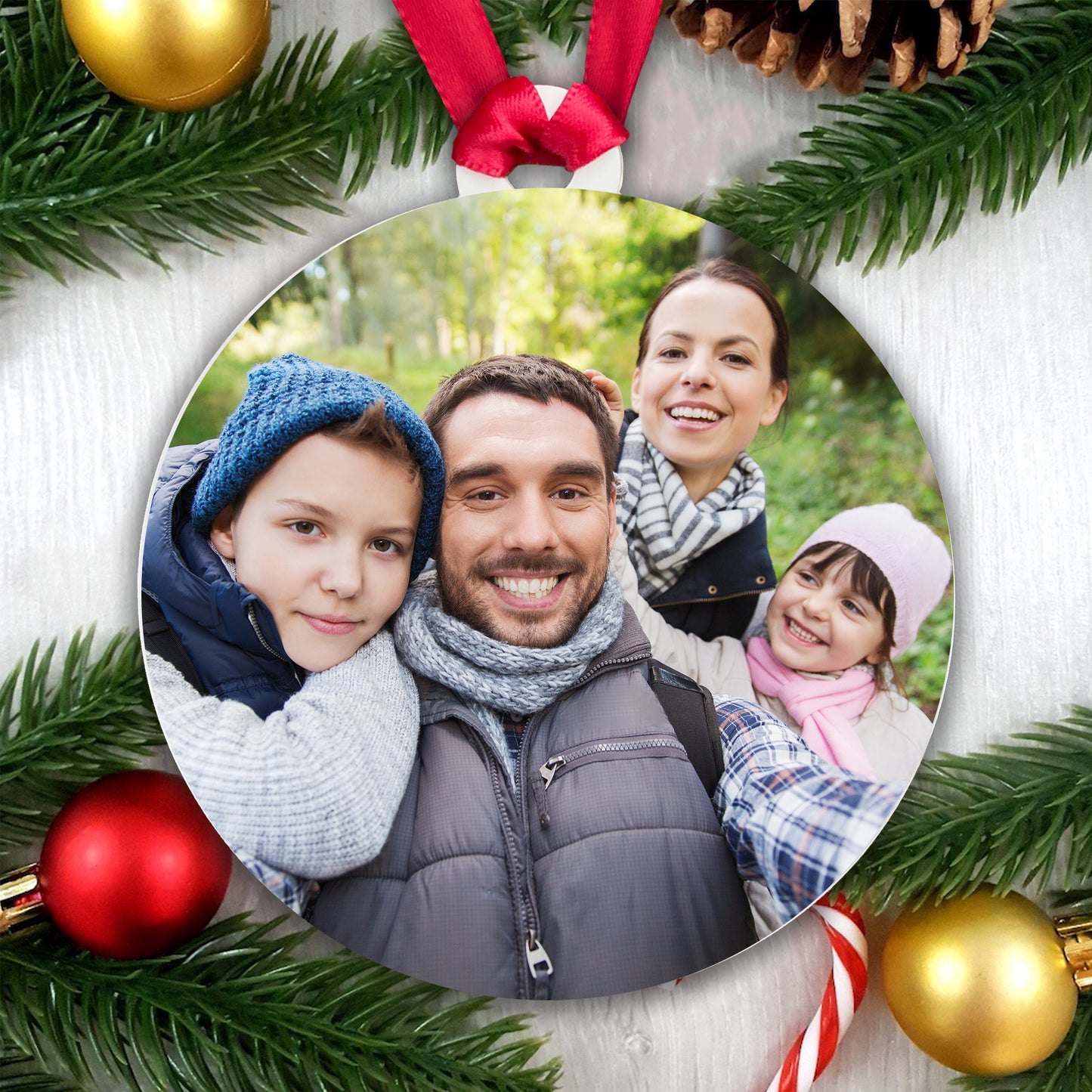 Personalised Full Photo Bauble - Upload any photo!