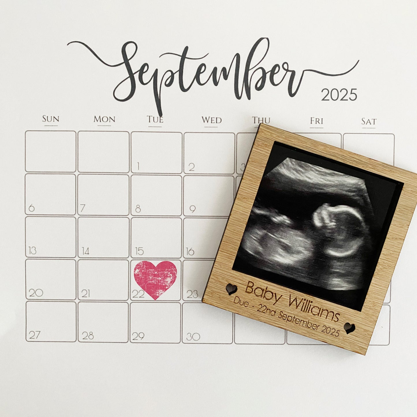Pregnancy Announcement Magnetic Polaroid Frame