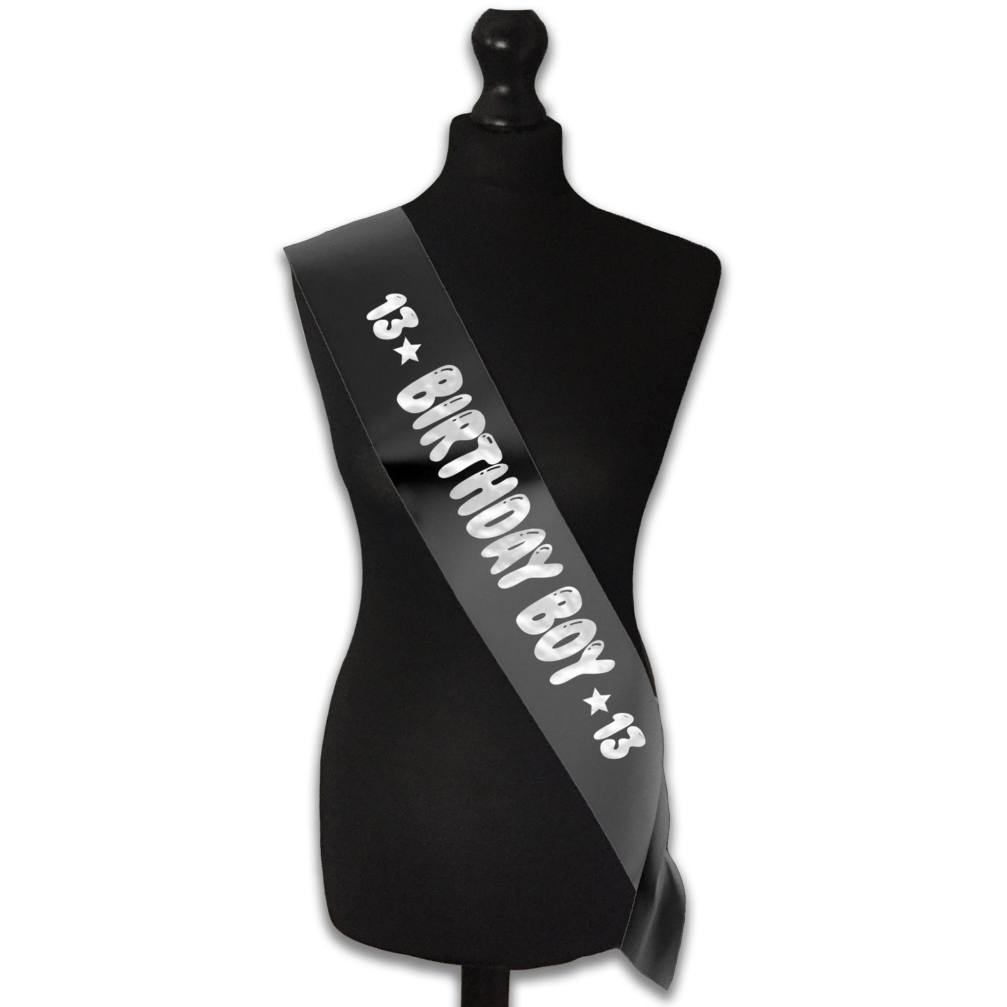 Birthday Boy 13 - 13th Birthday Sash - 13th Birthday Party - Happy Thirteenth Birthday - Teenager Today - Choose from many colours