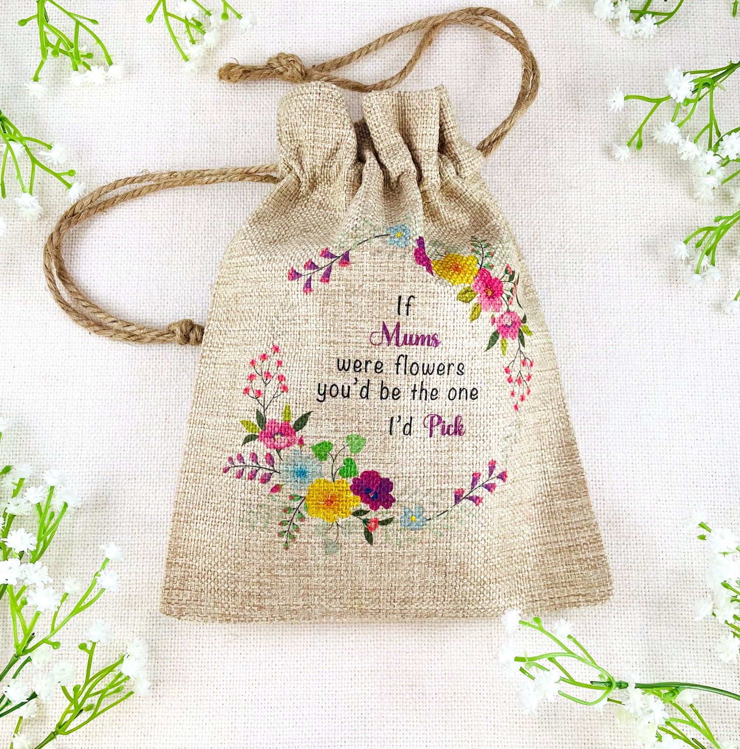 Mum Gift Flower Seed Bag - If Mums were Flowers You'd be The one I'd Pick - Gardening Gift