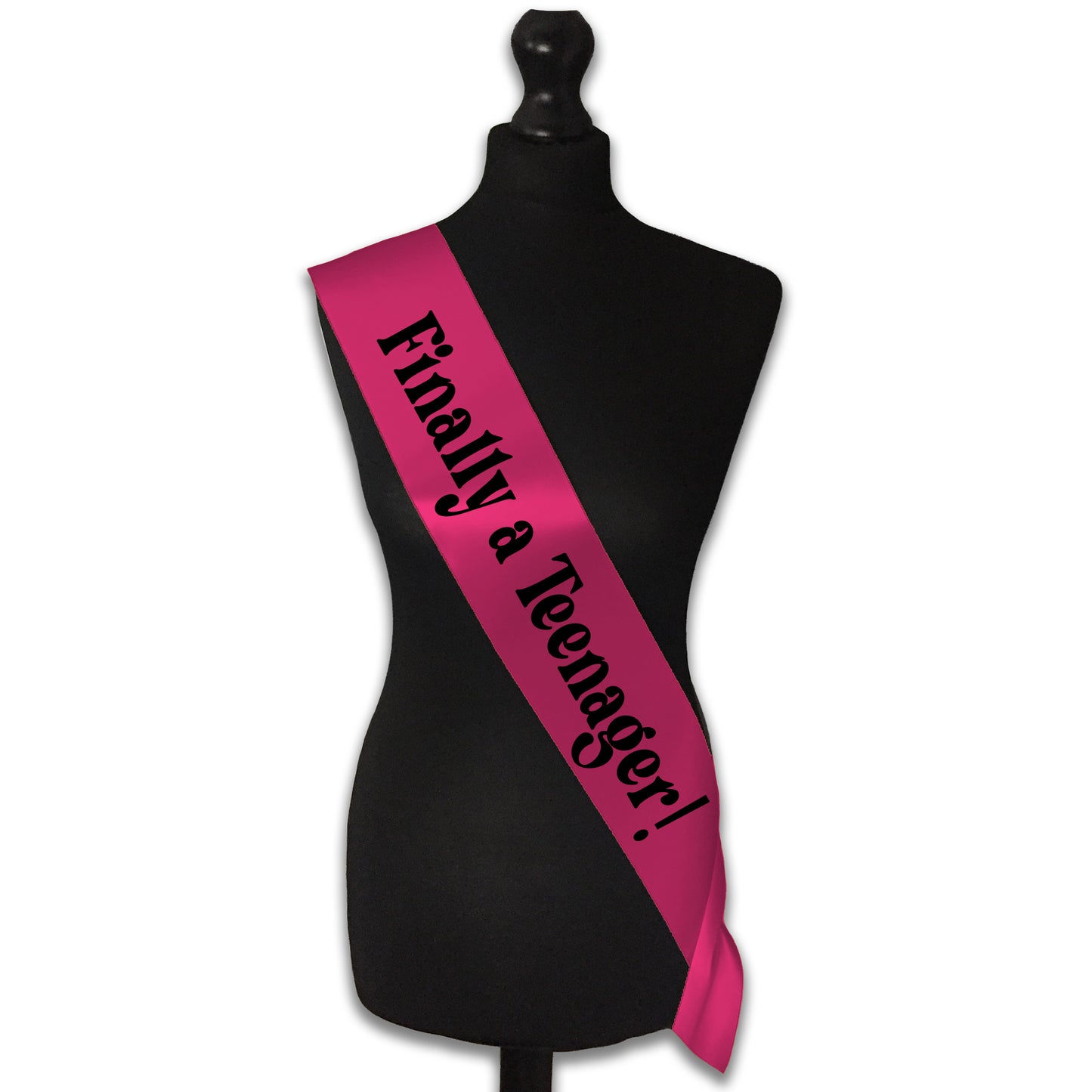 Finally a Teenager! 13th Birthday Sash - 13th Birthday Party - Happy Thirteenth Birthday - Teenager Today - Choose from many colours