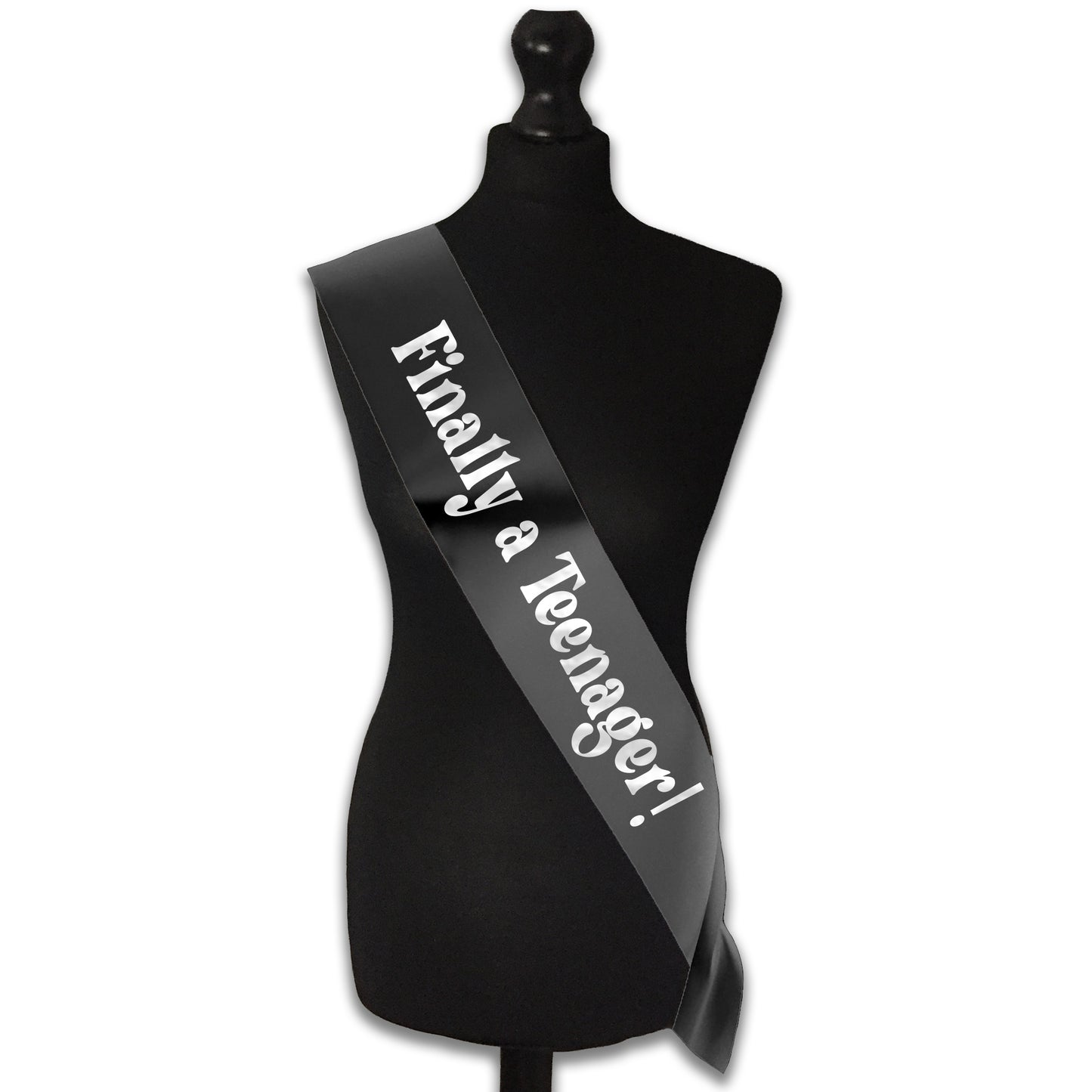 Finally a Teenager! 13th Birthday Sash - 13th Birthday Party - Happy Thirteenth Birthday - Teenager Today - Choose from many colours