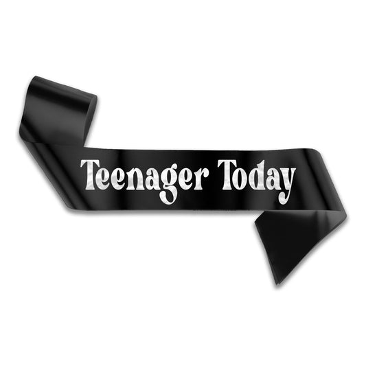 Teenager Today 13th Birthday Sash - 13th Birthday Party - Happy Thirteenth  Birthday - Teenager Today - Choose from many colours