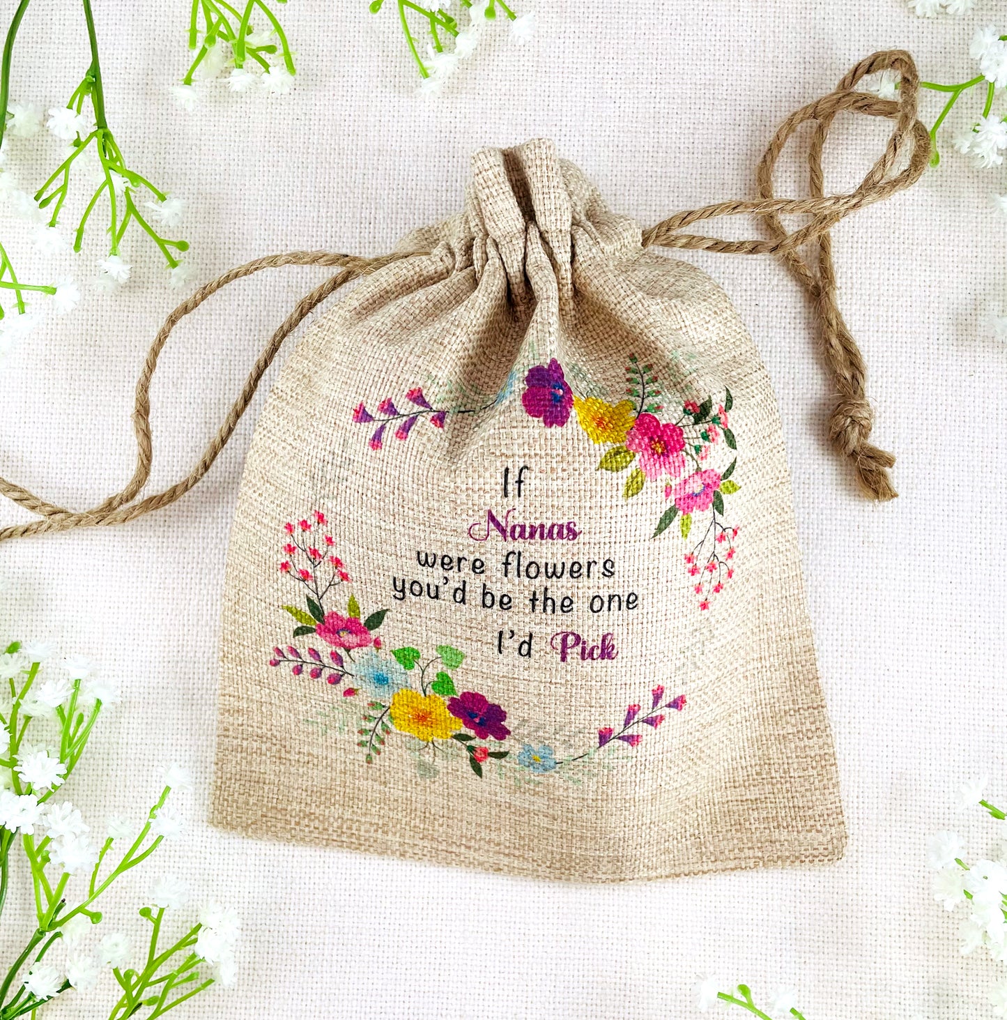 Nana Gift Flower Seed Bag - If Nanas were Flowers You'd be The one I'd Pick - Gardening Gift