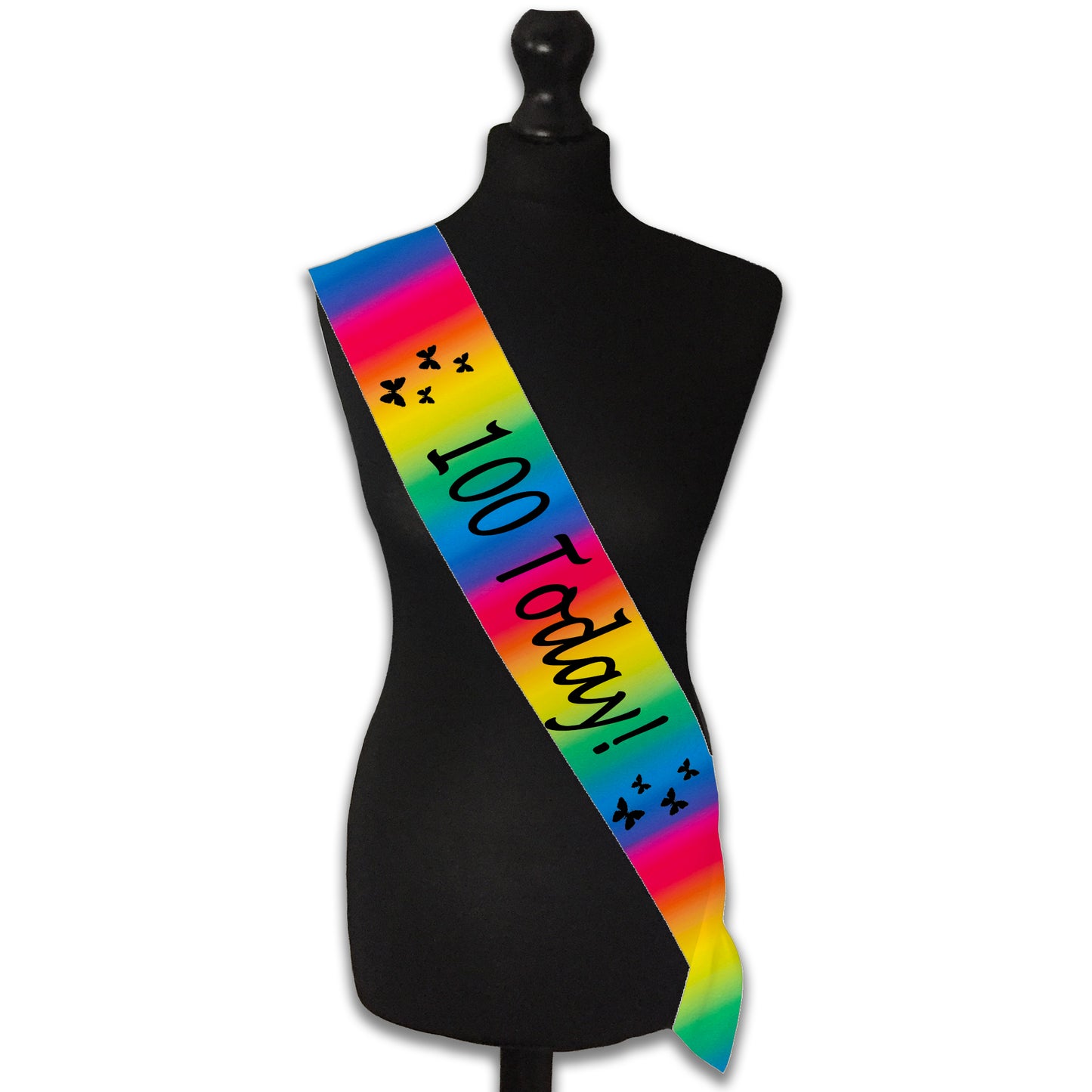 100 Today Birthday Sash - 100th Birthday Party - Happy 100th Birthday - Century Birthday - Choose from many colours